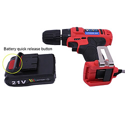 Avis Wewoo 21V Stepless Vitesse Régulateur Rechargeable Perceuse À Main Ensemble Électrique Power Tools avec LED Lumière, AC 220V, US Plug, Livraison Couleur Aléatoire