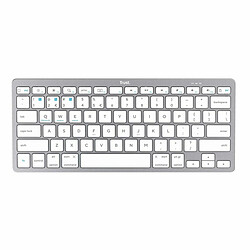 Clavier sans fil Trust 24651 Qwerty US Argenté Monochrome