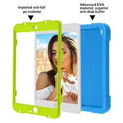 Avis Coque en TPU + Silicone avec béquille pivotante à 360° bleu/vert pour votre Apple iPad 10.2 (2019)