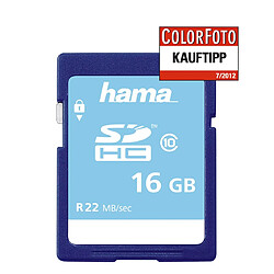 Hama Carte mémoire SDHC 16 GB, Classe 10