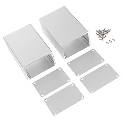 2x Boîtier Externe en Alliage Aluminium Enclosure pour Disque Ordinateur pas cher