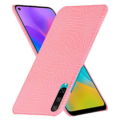 Wewoo Coque Pour Huawei Enjoy 10 Shockproof Crocodile Texture PC + PU Case Pink