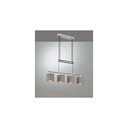 TRIO LIGHTING Suspensions Garda Nickel Taupe 4x28W E14