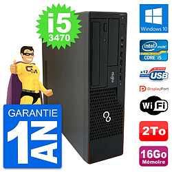 PC Fujitsu Esprimo E910 DT Intel i5-3470 RAM 16Go Disque Dur 2To Windows 10 Wifi - Occasion