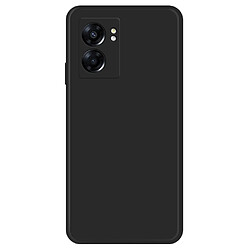 Coque en TPU antichocs, caoutchouté avec bord droit de la doublure pour votre Oppo A57 (2022) 5G/A77 5G - noir