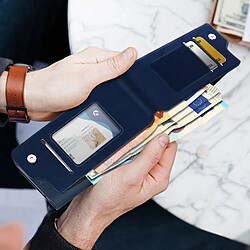 Avis Avizar Etui Smartphone 5,3 à 5,5 Portefeuille Porte Monnaie Porte Carte bleu nuit