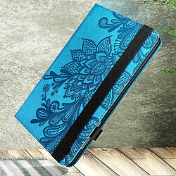 Avizar Étui Portefeuille pour Lenovo Tab M8 Gen 4 avec Motif Floral Bleu pas cher