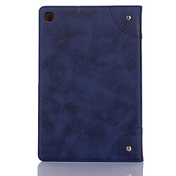 Avis Wewoo Housse Coque Etui à rabat horizontal en cuir de style livre pour Galaxy Tab S5e 10.5 T720 / T725avec porte-cartes et / Portefeuille Bleu marine