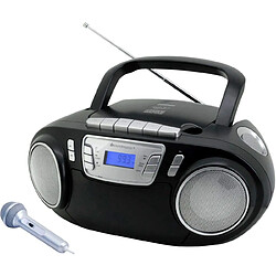 Soundmaster mini chaine radio portable FM CD USB CASSETTE AUX noir