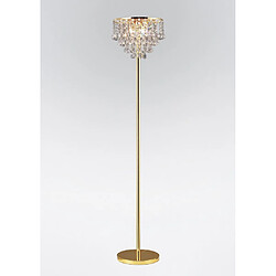 Luminaire Center Lampadaire Atla 4 Ampoules doré/cristal