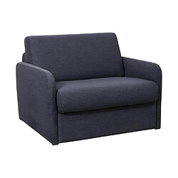 Vente-Unique Fauteuil convertible express en tissu gris anthracite - Couchage 70 cm - NADOA