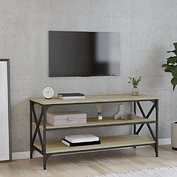 Maison Chic Meuble TV scandinave - Banc TV pour salon Chêne sonoma 100x40x50 cm Bois d'ingénierie -MN52792