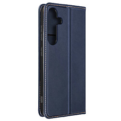 Avizar Etui pour Samsung S23 FE Portefeuille Support vidéo Rabat magnétique Bleu Nuit