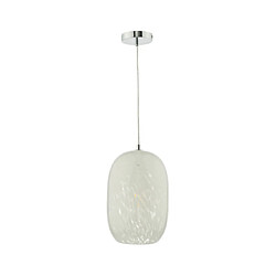 Luminaire Center Suspension Kari Verre blanc