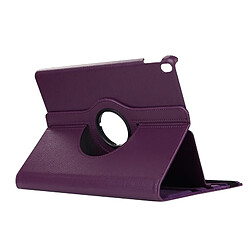 Wewoo Coque Violet pour iPad Pro 10.5 pouces Litchi Texture 360 degrés Spin Multi-fonction Horizontal Flip en cuir Housse de protection avec support pas cher