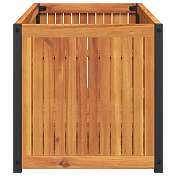 Acheter vidaXL Jardinière 110x45x44 cm bois massif d'acacia et acier