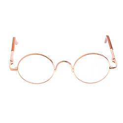 Acheter Lunettes rondes en cuivre pour 1/6 blythe 9cm salon poupée or clair