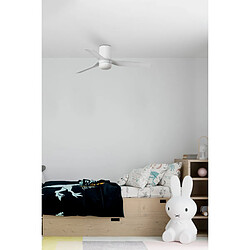 Faro Barcelona Punt Tub Petit ventilateur de plafond à LED blanc DC 6 vitesses