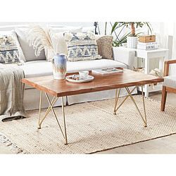 Beliani Table basse Acacia Bois clair RALEY