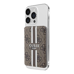 Acheter Guess Maroquinerie Guess Porte-cartes avec Fixation Magnétique Stripes Magsafe Marron