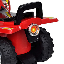 Avis vidaXL Quad à chevaucher enfant rouge avec son et lumière