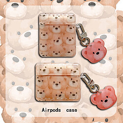 GUPBOO Airpods Coque Housse Étui Protecteur Compatible pour AirPods Pro-mignon, nounours, dessin animé, girl