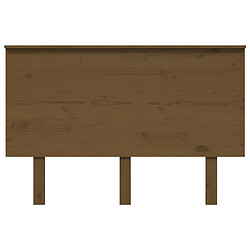 Avis Maison Chic Tête de lit scandinave,Meuble de chambre Marron miel 124x6x82,5 cm Bois massif de pin -MN81860