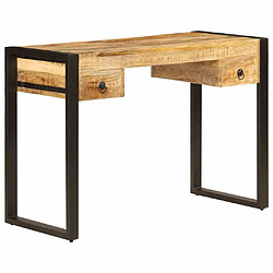 Maison Chic Bureau solide,Table de travail,Bureau d'ordinateur avec 2 tiroirs 110x50x77 cm Bois solide de manguier -GKD75433