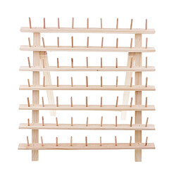 support de fil à coudre et à broder en bois 63-support de stockage de bobine pliable