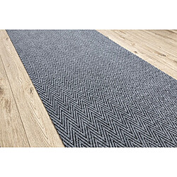 Acheter RUGSX Paillasson antidérapant pour les mètres courants 100 cm MAGNUS 2954 Zigzag extérieur, intérieur gris 100x1100 cm