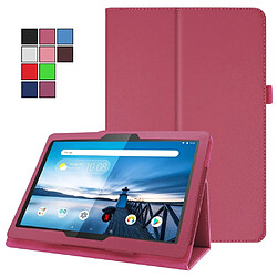 Etui en PU support de litchi rose pour votre Lenovo Tab M10 TB-X605F