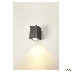 Slv Applique extérieure SQUARE, carré, anthracite avec LED intégrée, 35W, 3000K/4000K, IP65 - Taille L pas cher