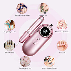 Avis Universal Perceuse à ongles rechargeable 30000rpm Meuleuse multifonction Manucure Manucure Documents Clouds Portable Cloud Access Equipment | Perceuse à ongles électrique (rose)