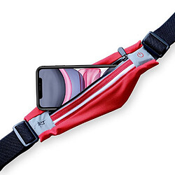 Ozzzo sport belt avec coque and light art aps-01r red