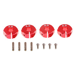 Adaptateur D'entraînement De Moyeu De Jante Hexagonal De Roue 12x6mm Pour Voitures RC Slash 1/10 Rouge