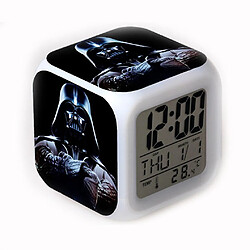 Universal Star Wars Darth Vader réveil changement de couleur réveil couleur horloge carrée