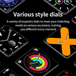 Acheter Universal Écran tactile complet Smartwatch Homme Sport Imperméable Bluetooth Smartwatch Femme Appelez IOS Samsung | Smartwatches (Noir)