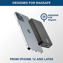 SANAG | Wireless Power Bank Mag 10000 | Chargeur De Batterie Compatible Avec Système Mag Safe - Capacité 10000Mah - Charge Sans Fil 7.5W - Pour Iphone 12 Et Versions Ultérieures - Noir