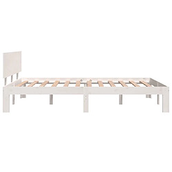 Acheter vidaXL Cadre de lit sans matelas blanc 120x190 cm