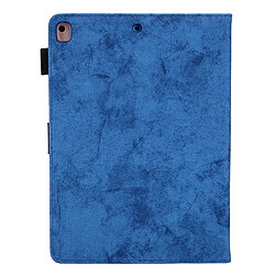 Etui en PU avec fentes pour cartes bleu pour votre Apple iPad 10.2 (2019)