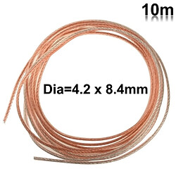 Wewoo Câble 10m 12AWG RVB flexible d'enceinte audio, diamètre extérieur: 4,2 x 8,4 mm