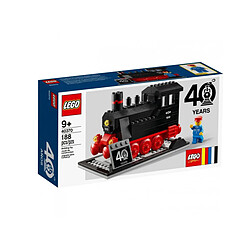 Lego 40370 Train Coffret 188pcs 40ème Anniversaire Machine à Vapeur Miniature Noir / Rouge