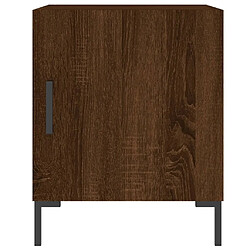 Acheter Maison Chic Table de chevet,Table de Nuit,Meuble de Rangement chêne marron 40x40x50 cm bois d’ingénierie