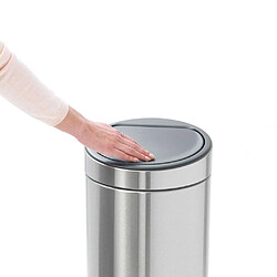 Poubelle Touch Bin 30 L Inox mat, Anti-traces Brabantia