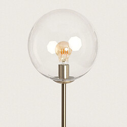 Ledkia Lampadaire Métal et Verre Moonlight Clear Transparent