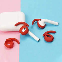 Wewoo Oreillettes de silicone sans fil oreillette bluetooth pour Apple AirPods 1/2 rouge