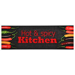 vidaXL Tapis de sol de cuisine lavable Hot&Spicy 60x180 cm