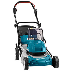 Makita Tondeuse à pelouse sans cordon 46 cm 5 Ah Bleu et noir