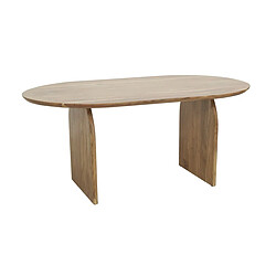 Aubry Gaspard Table ovale en acacia.