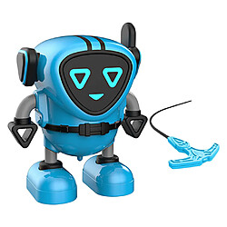 Robot Transforming Gyro Burst Top avec Lanceur Enfants Jouets Bleu